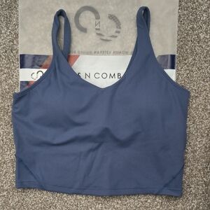 CNC Navy Longline Sports Bra